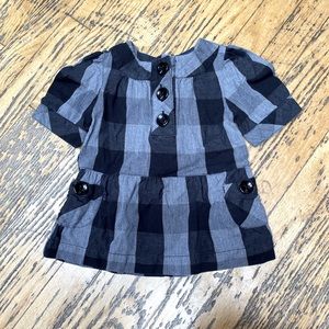 Baby Gap black and grey checkered dress